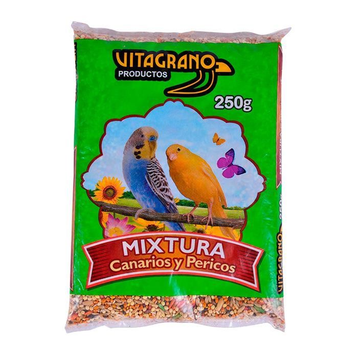 MIXTURA CANARIOS Y PERICOS X 250 GRS