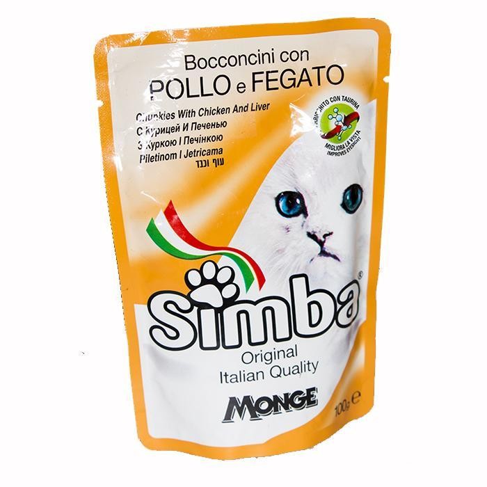 SIMBA CAT POUCH POLLO X 100GR