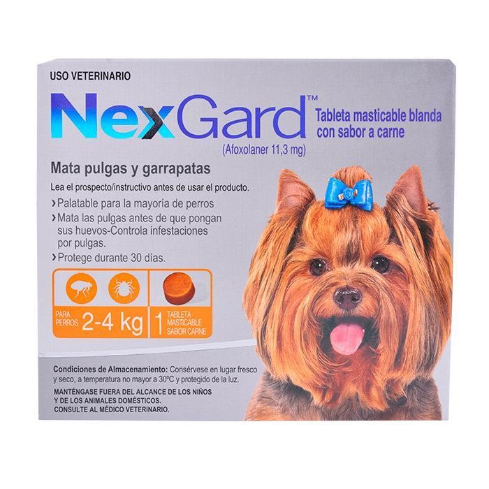 NEXGARD 2-4 KG CAJA X 1 TABLETA