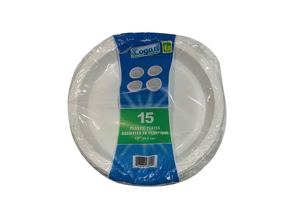 Platos plásticos X 15 unidades