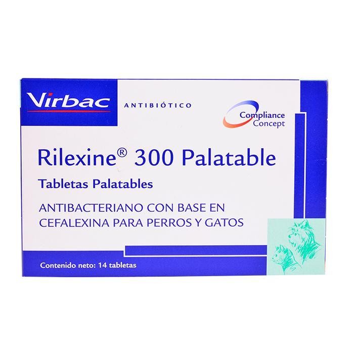 RILEXINE 300 PALATABLE X 14 TABLETAS