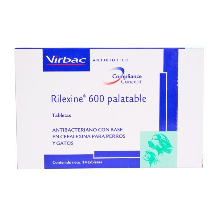 RILEXINE 600 PALATABLE X 14 TABLETAS