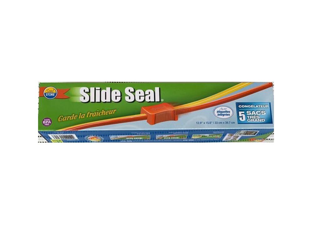 Slide Seal 5 bolsas plasticas con cierre