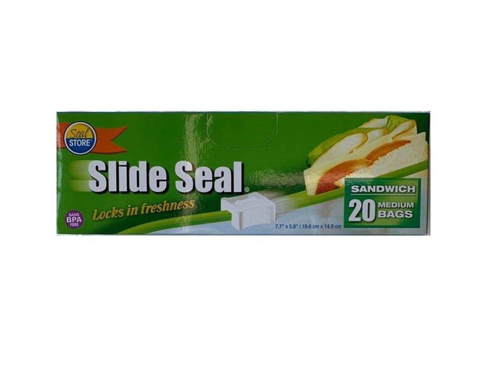 Slide Seal 20 bolsas plásticas con cierre