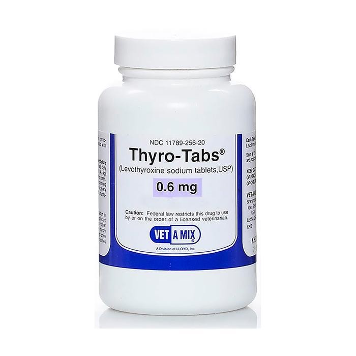 THYRO TABS CANINE 0 6 MG ENV X 120 TAB