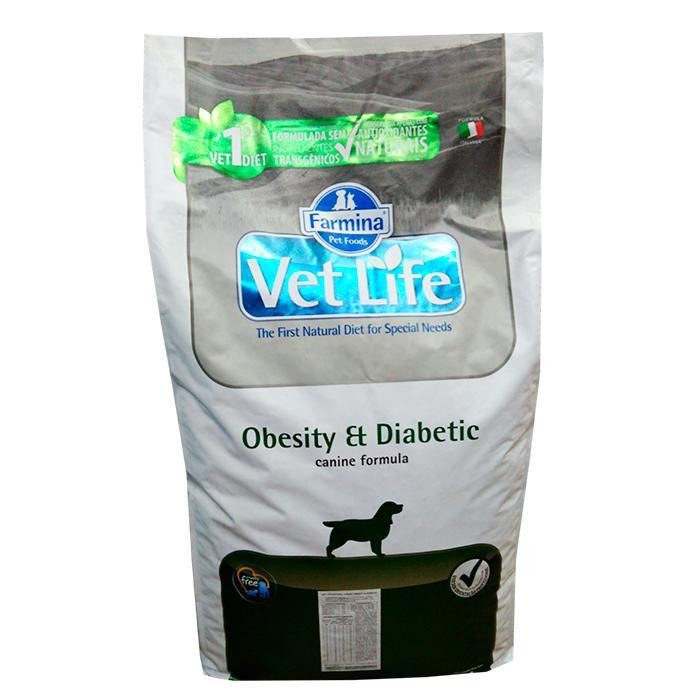 VET LIFE OBESITY & DIABETIC X 10 1KG