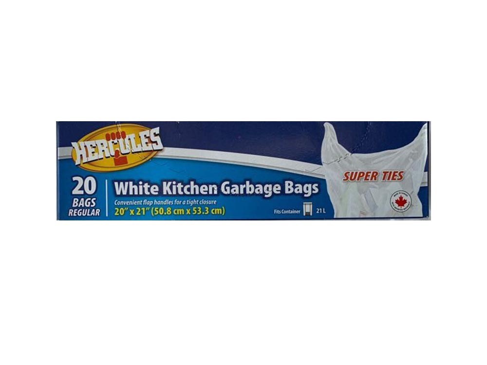 White Kitchen Garbage Bags