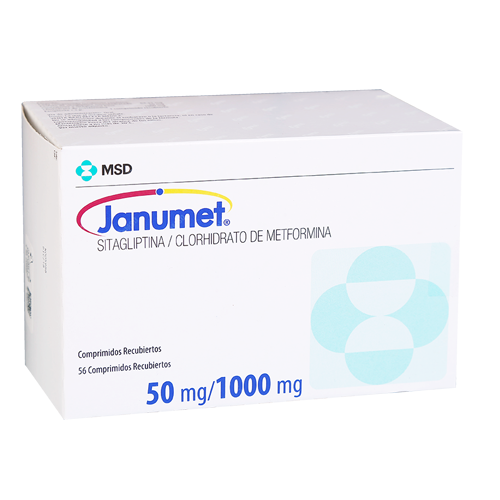 JANUMET 50 MG/1000 MG X 56 TAB SOB X 28  REGULADO
