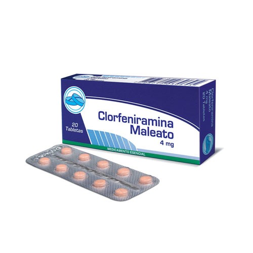 CLORFENIRAMINA 4 MG X 20 TAB
