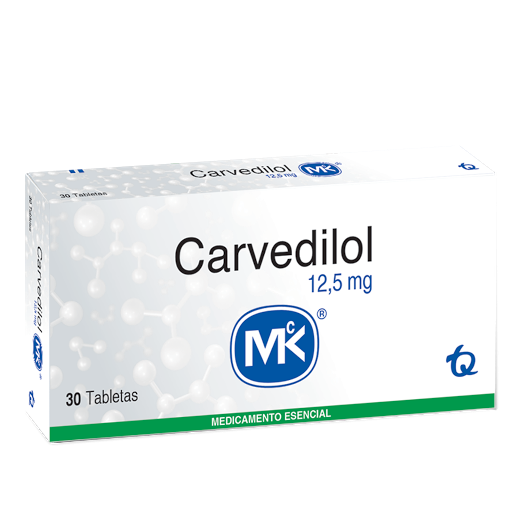 CARVEDILOL 12.5 MG X 30 TAB REGULADO
