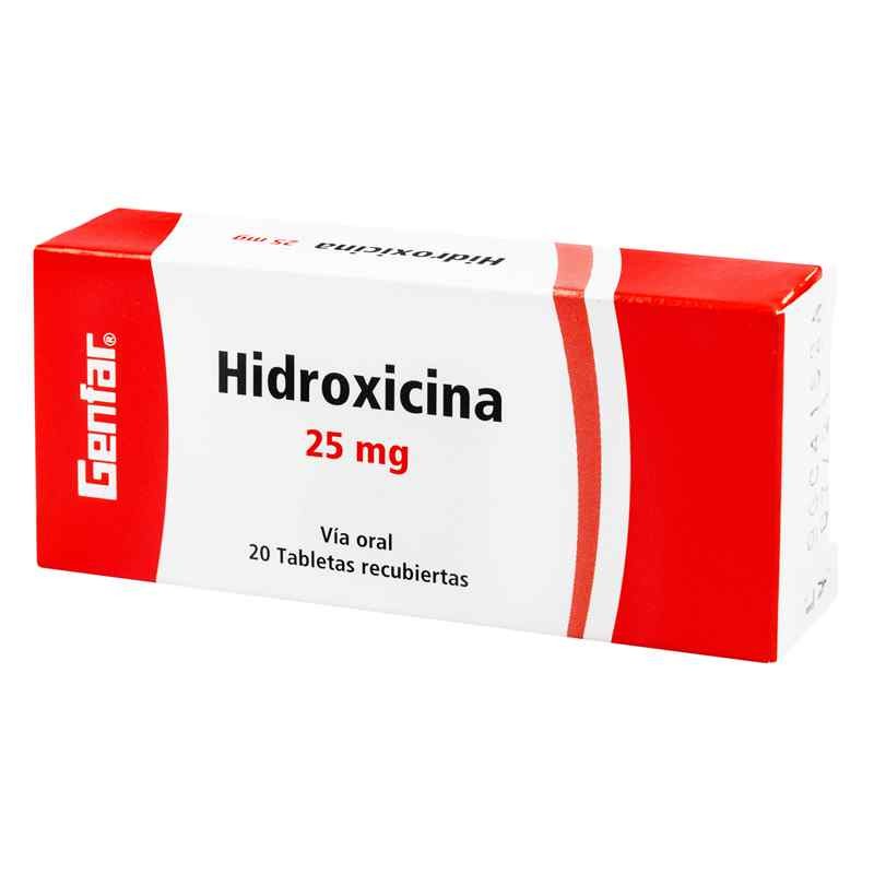 HIDROXICINA 25 MG X 20 TAB