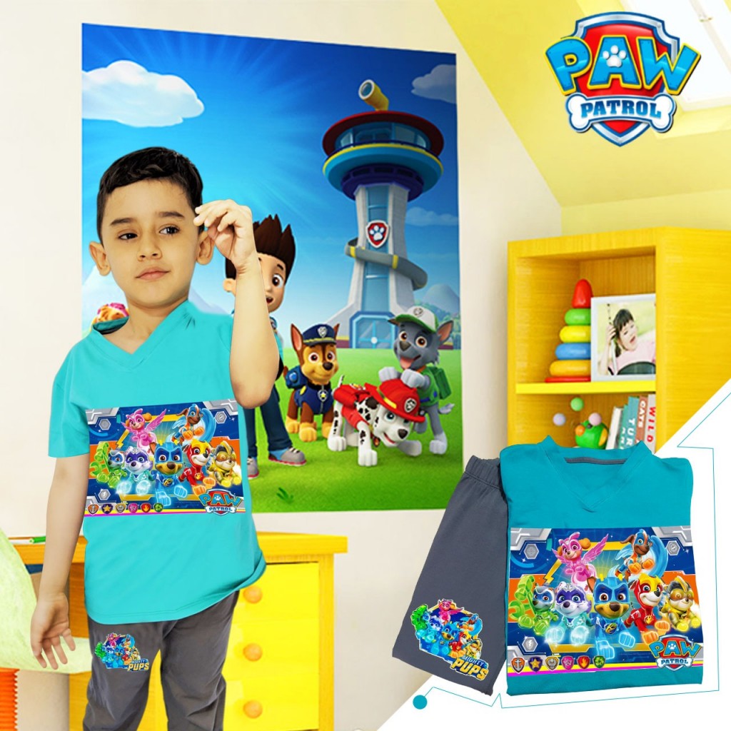 Patrulla Canina Camiseta Sudadera Conjunto Pijama Manga Corta