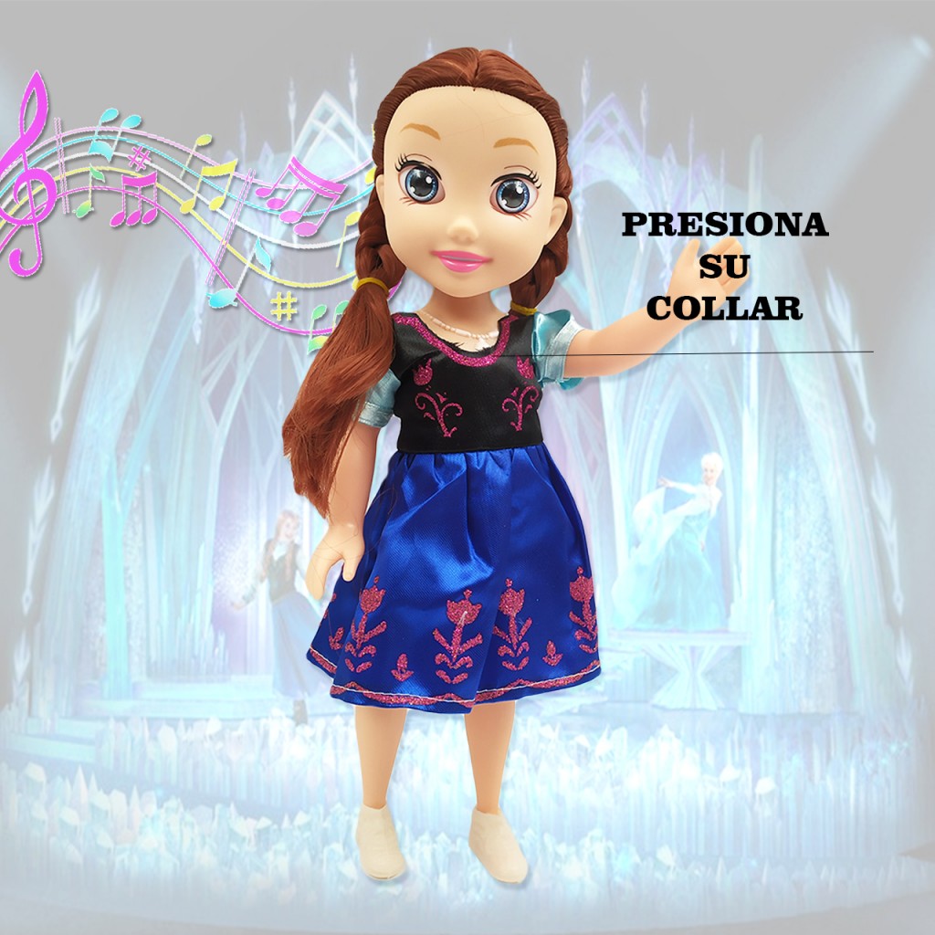 Muñeca Frozen Anna Juguetes Didáctico Musical