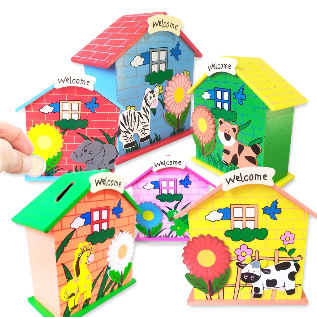 Alcancía Casa Animales Juegos Colección Jugueteria DJ3956A