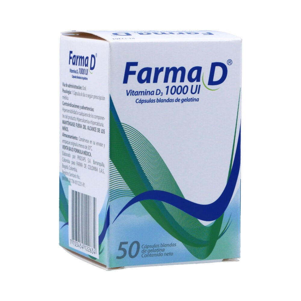 FARMA D 1000 UI X 50 CAP BLANDAS