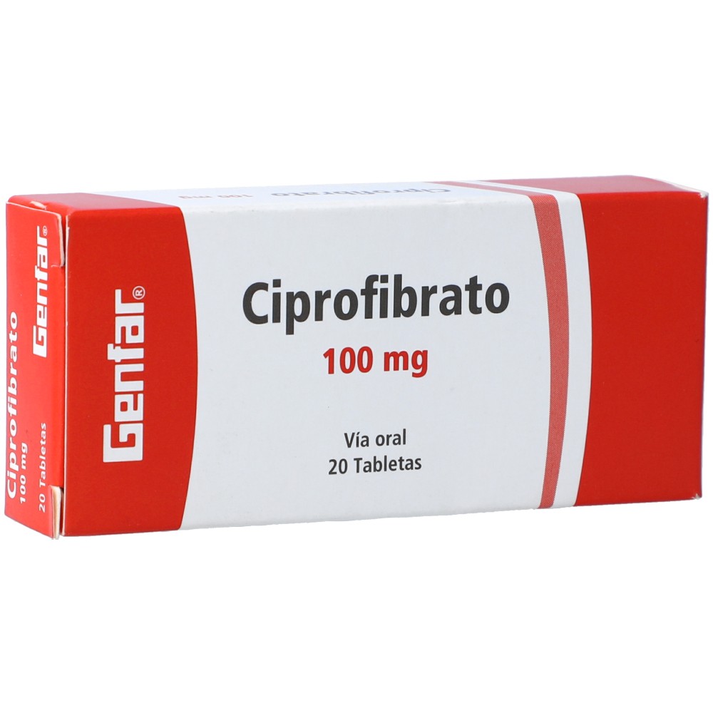 CIPROFIBRATO 100 MG X 20TAB REGULADO