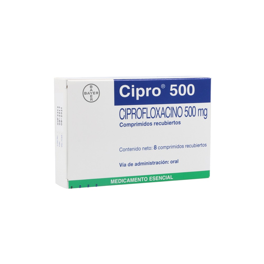 CIPRO 500 MG X 8 TAB C/U