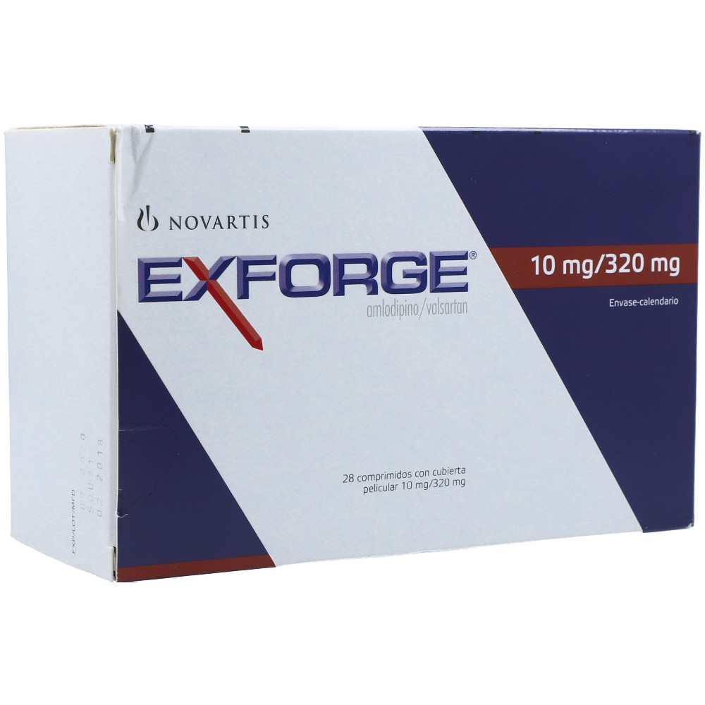 EXFORGE  10 MG /320 MG X 28 TBL REGULADO