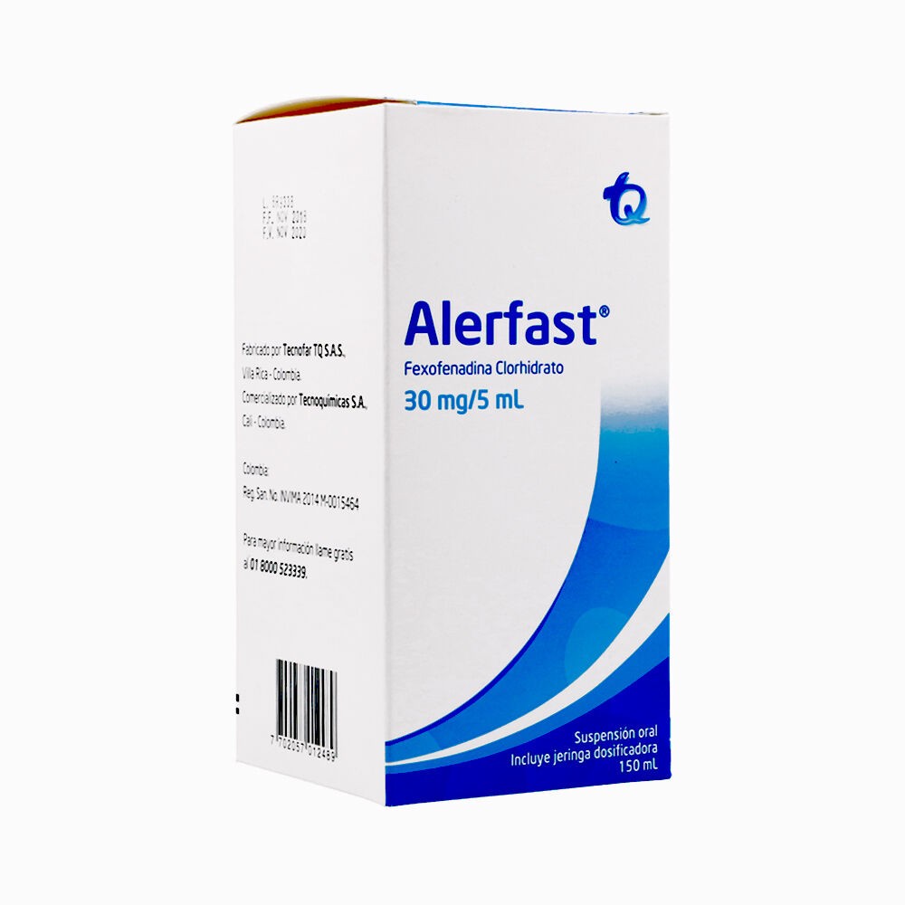 ALERFAST SUS ORAL 30MG/5ML X 150 ML