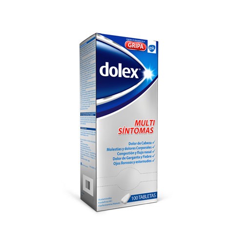 DOLEX GRIPA 500 MG X 100 TBL SOB X 4