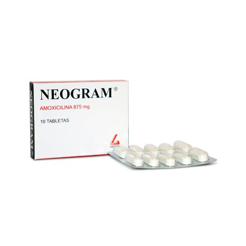 NEOGRAM 875 MG X 10 TAB C/CIAL