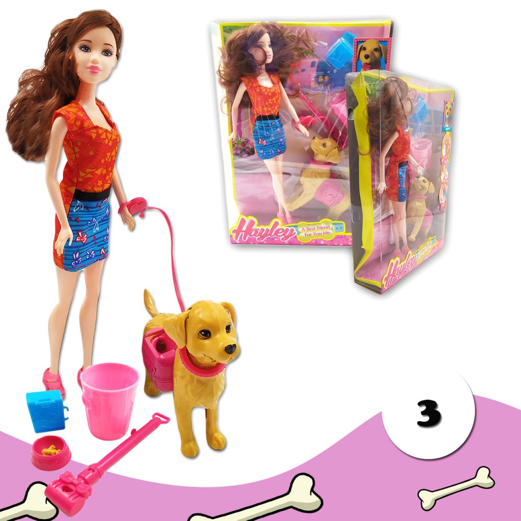 Muñeca Juguete Tipo Barbie Accesorios Hermosa Didactica