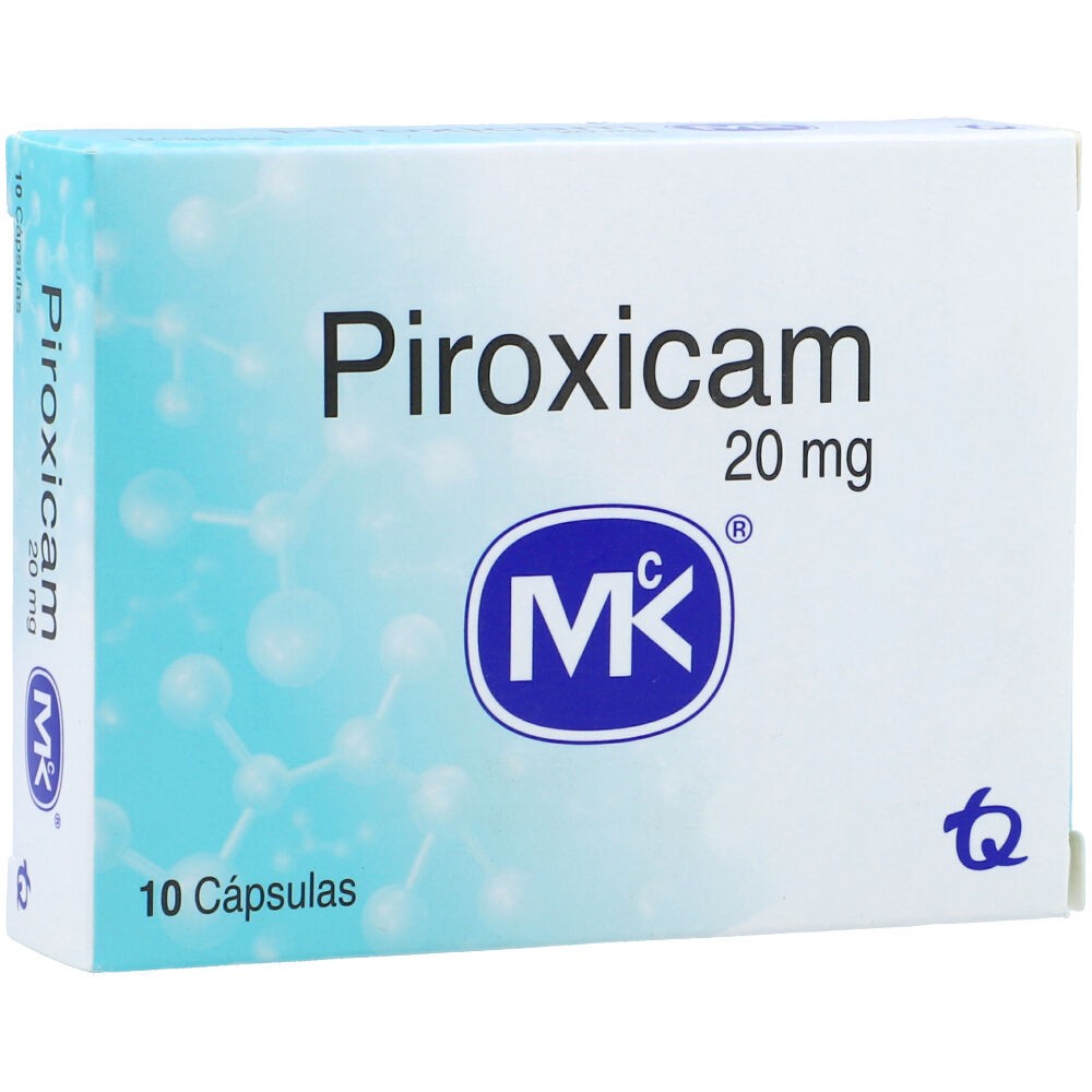 PIROXICAM 20MG X  10 CAPSULAS
