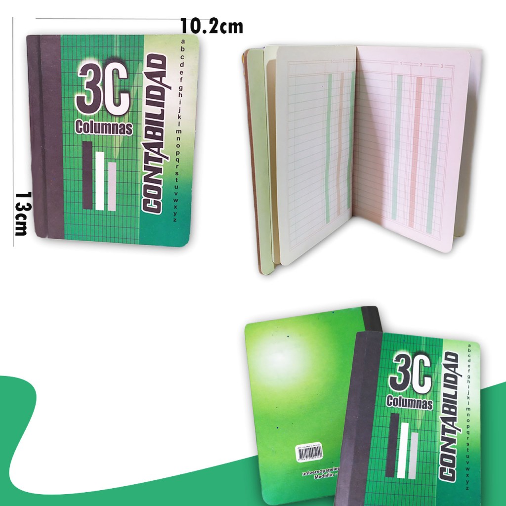 Cuaderno Contaduría Mini Libreta Papeleria