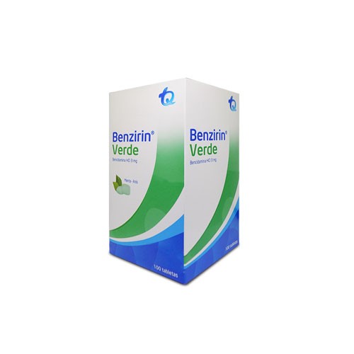 BENZIRIN VERDE MENTA ANIS X 100 TAB SOB 4