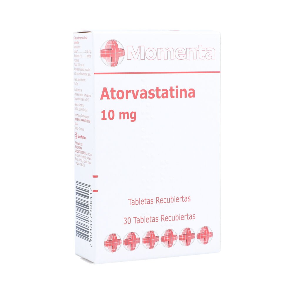ATORVASTATINA 10 MG X 30 TABLETAS