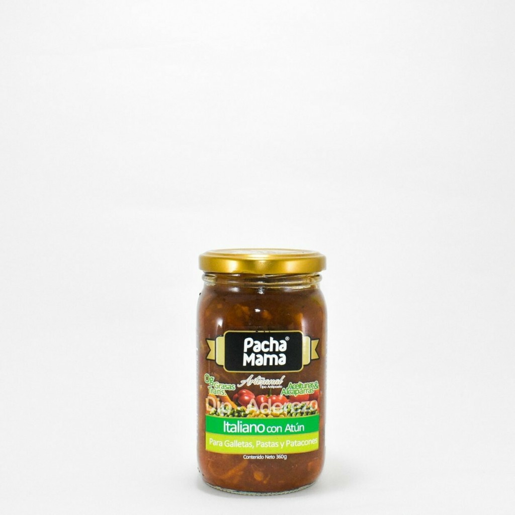 Aderezo Italiano Con Atún Pachamama 360 grms -