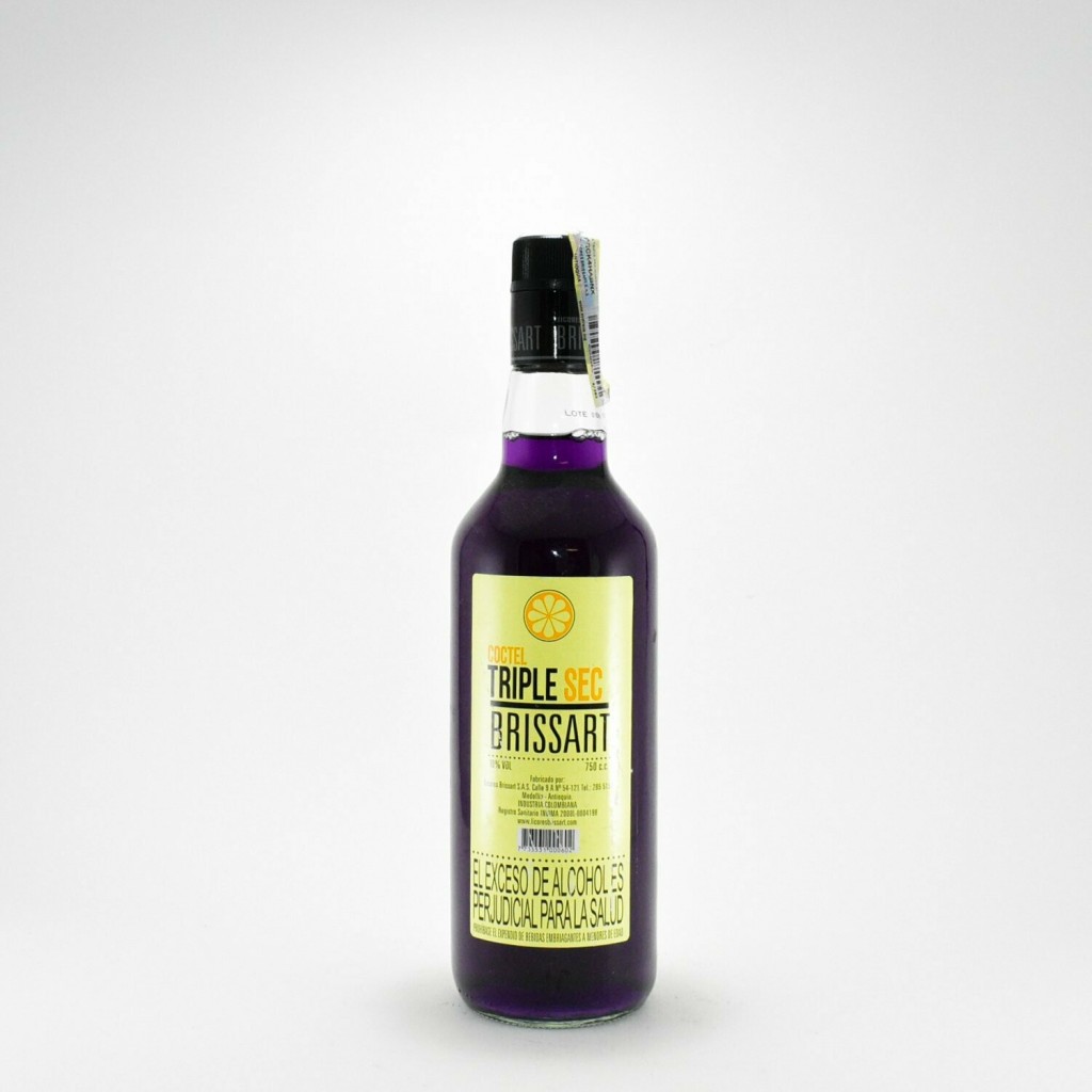 Mezclador Triple sec Morado Brissart Botella –