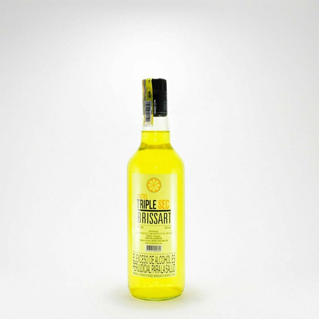 Mezclador Triple Sec Amarillo Brissart Botella –
