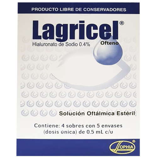 LAGRICEL OFT SOL 0.5 ML X 20 ENVASES