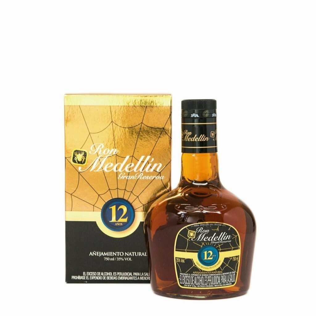 Ron medellín 12 años Gran Reserva botella 750 ml – Rones