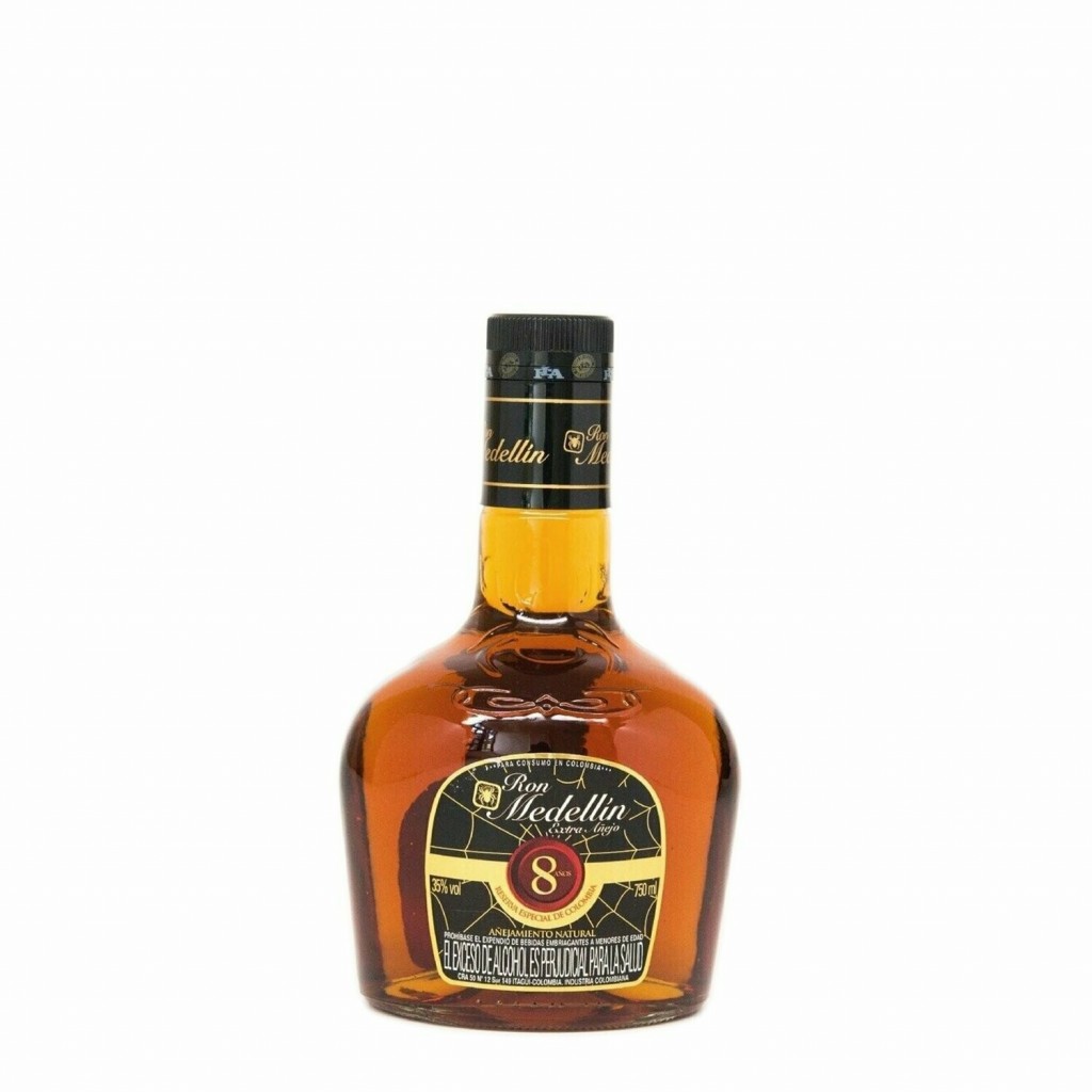 Ron medellín 8 años Extra Añejo botella 750 ml - Rones