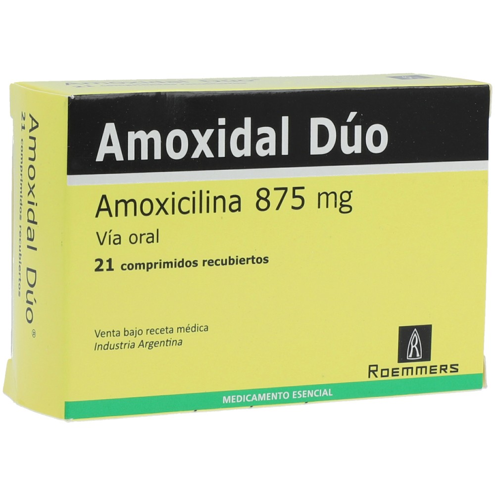 AMOXIDAL DUO 875 MG X 21 COM