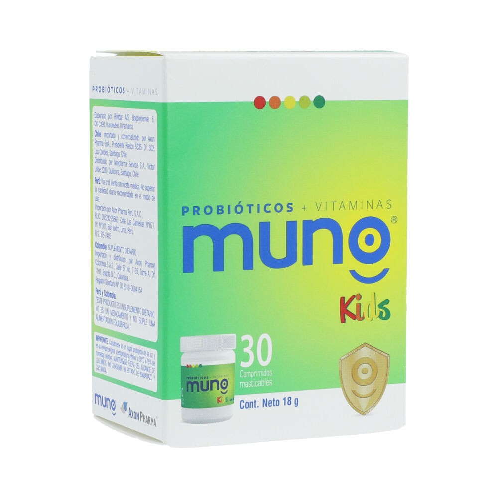 MUNO KIDS PROBIOTICOS X 30  TAB MASTICABLES