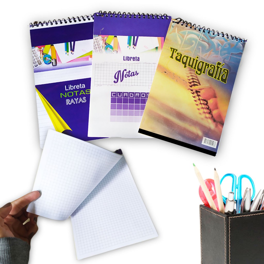 Set Papelería Cuaderno Libreta Apuntes