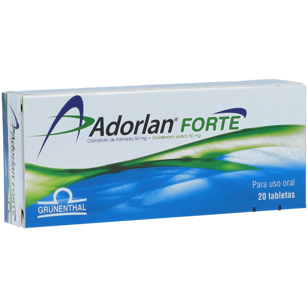 ADORLAN FORTE 50/50 MG X 20 TAB