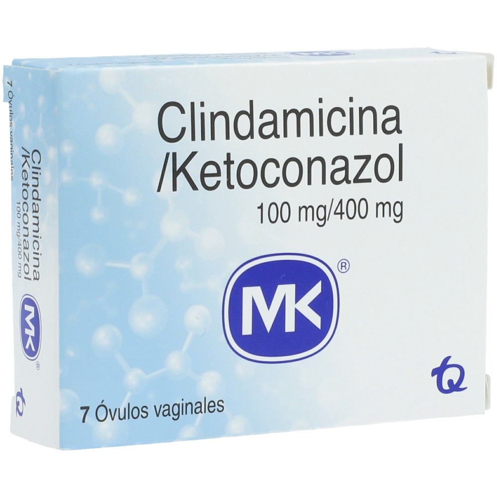 CLINDAMICINA / KETOCONAZOL 100/400 MG X 7 OVULOS
