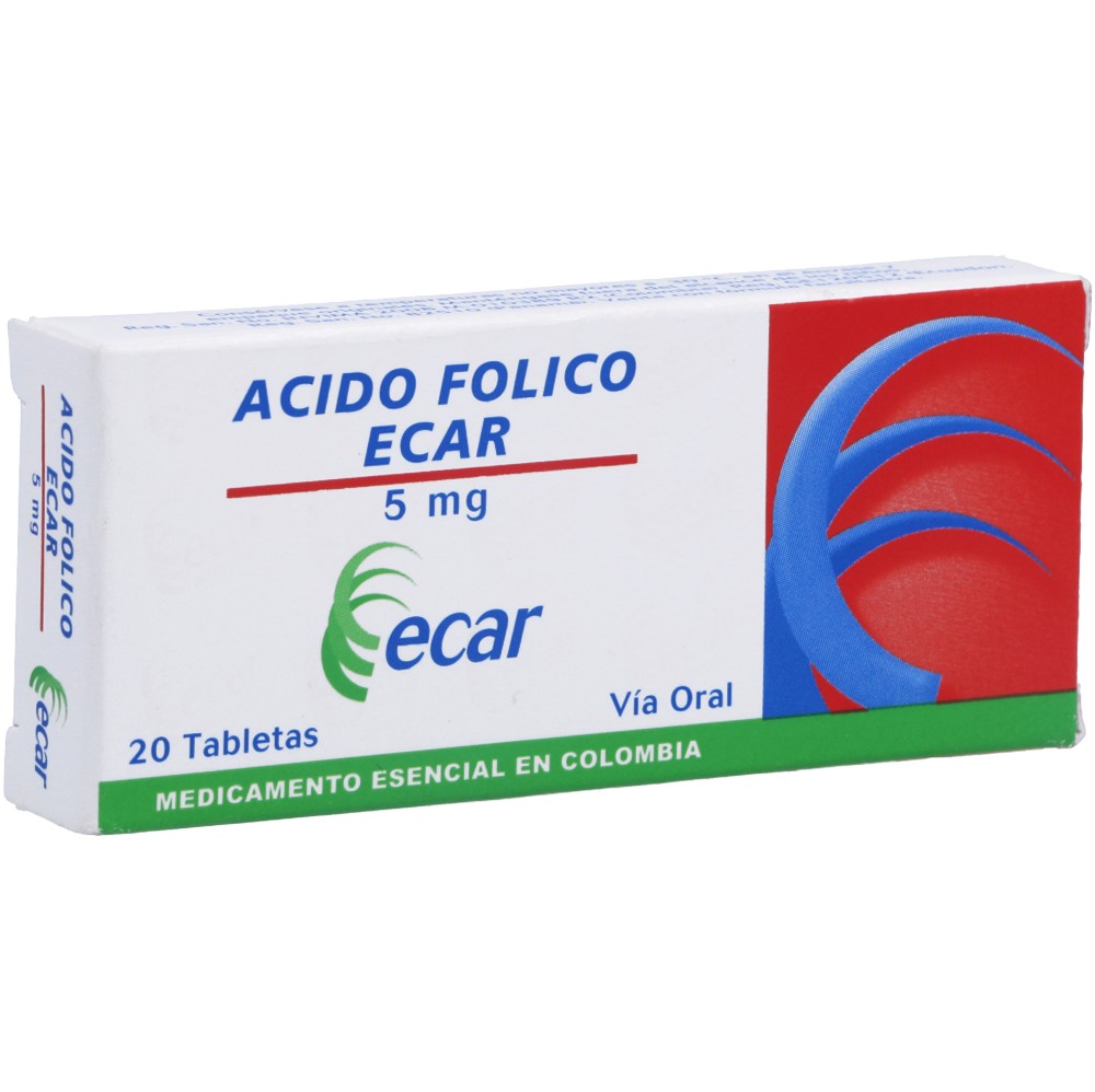 ACIDO FOLICO 5 MG X 20 TAB