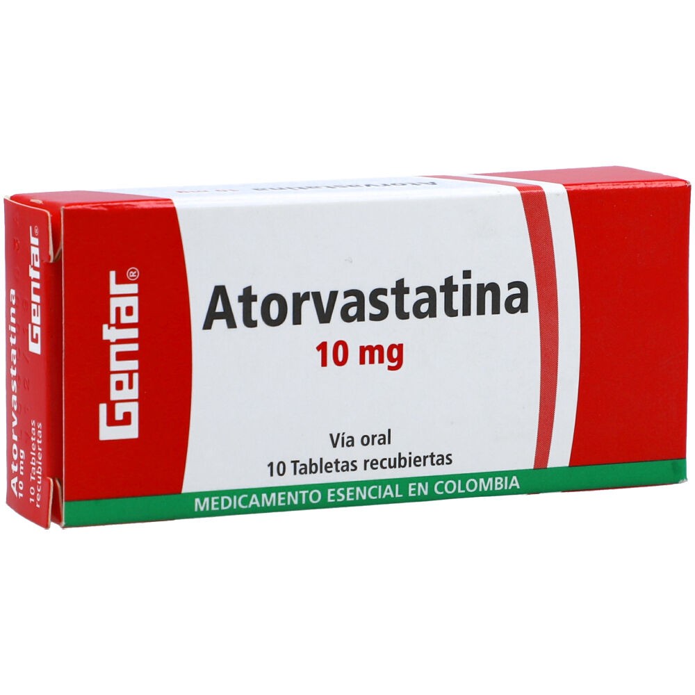 ATORVASTATINA 10 MG X 10 TAB