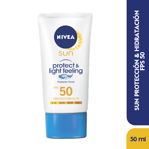 NIVEA SUN BLOQUEADOR FACIAL LIGHT FEELING X 50 ML