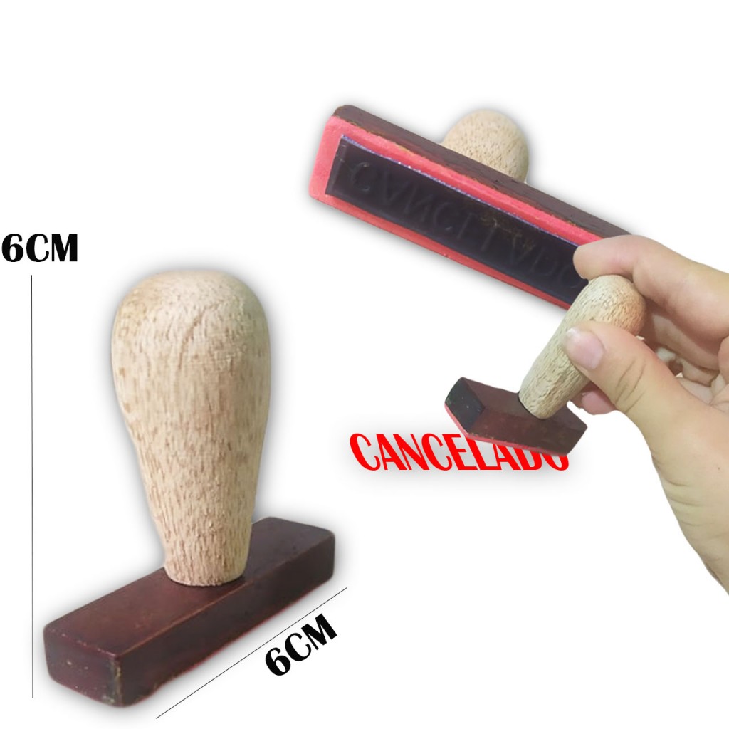 Sello Cancelado Oficina Papeleria Madera