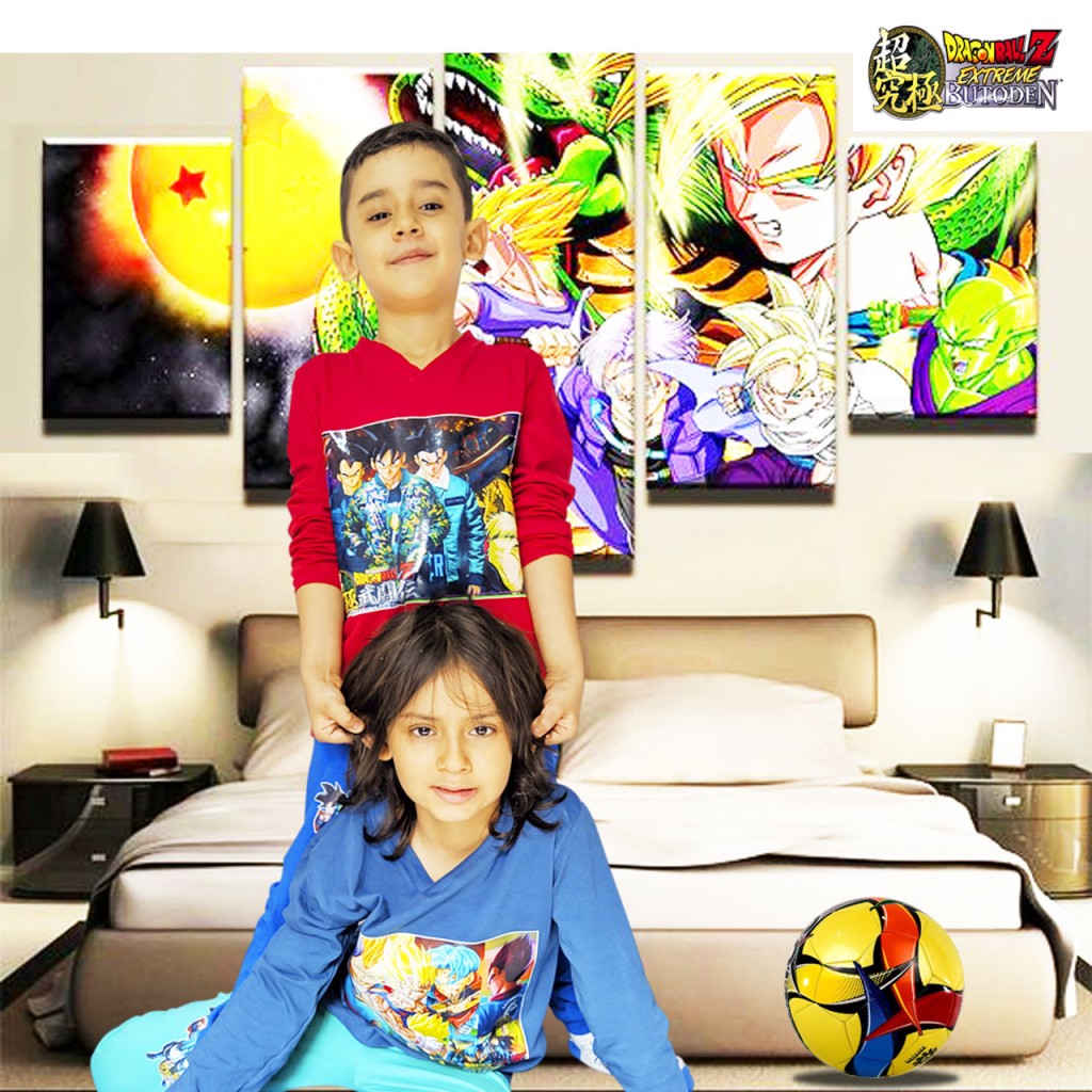 Dragon Ball Camiseta Sudadera Conjunto Pijama Manga Larga