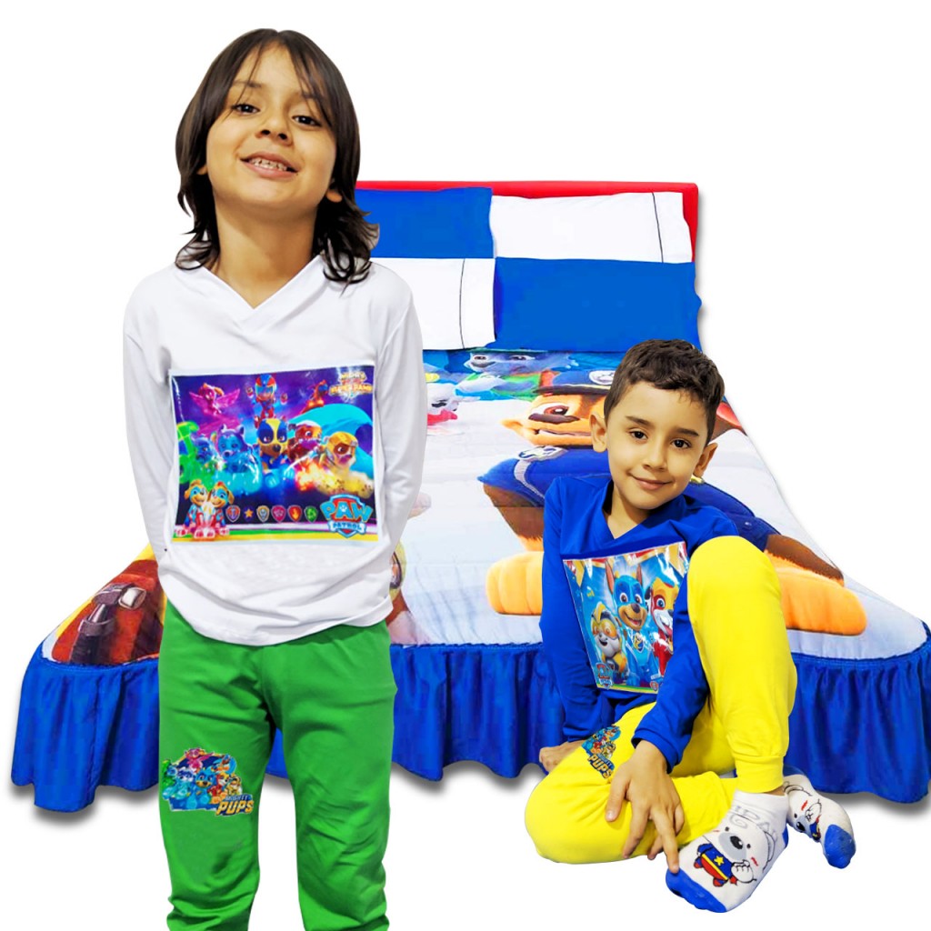 Patrulla Canina Camiseta Sudadera Conjunto Pijama Multiusos Manga Larga