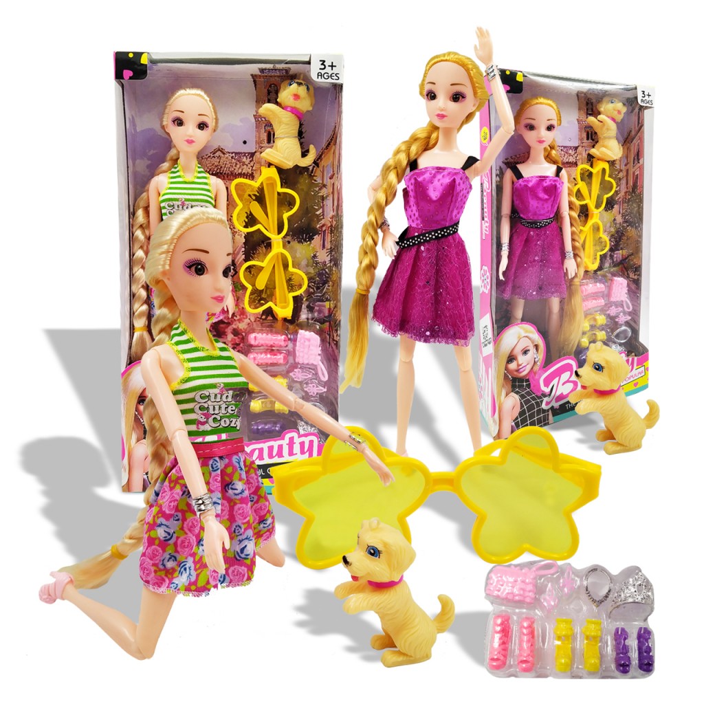 Muñeca Juguete Tipo Barbie Accesorios Hermosa Articulada