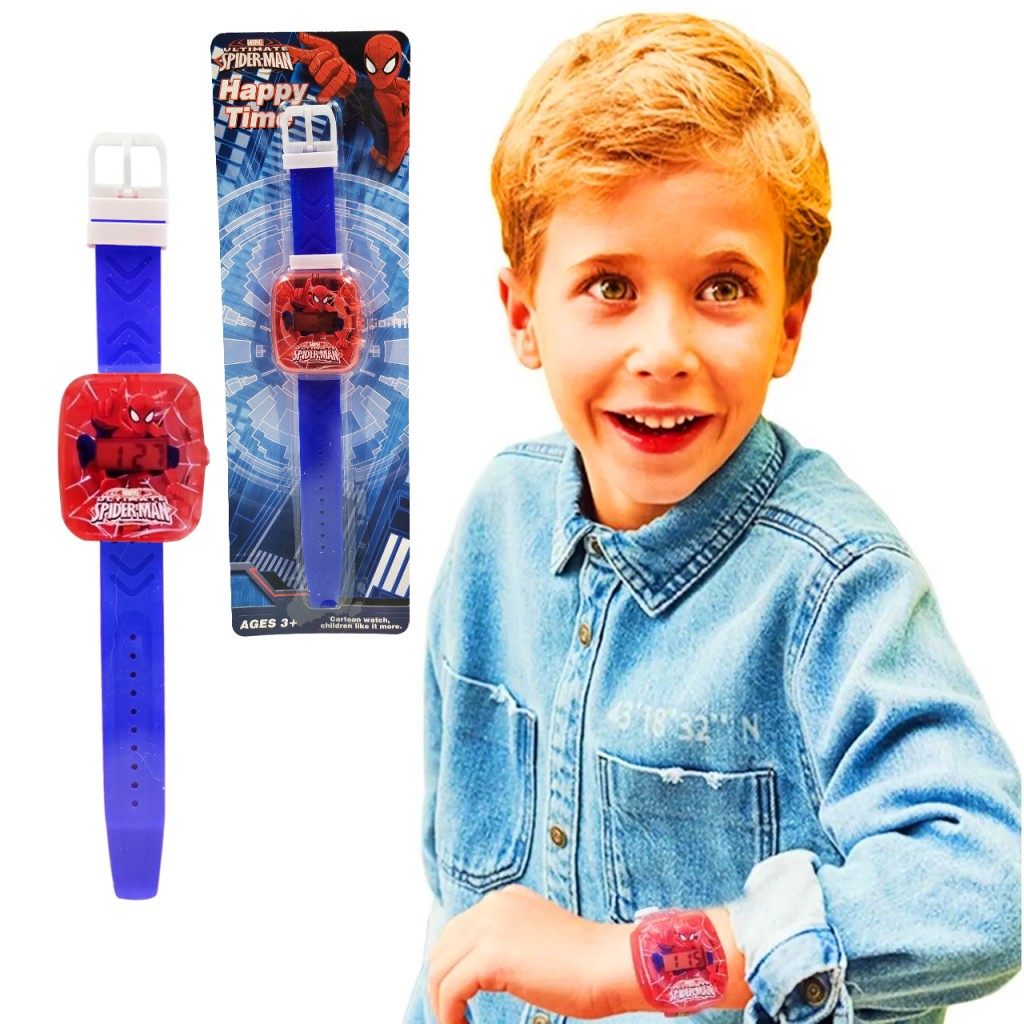Hombre Araña Reloj Digital Niño Juguete Jugueteria