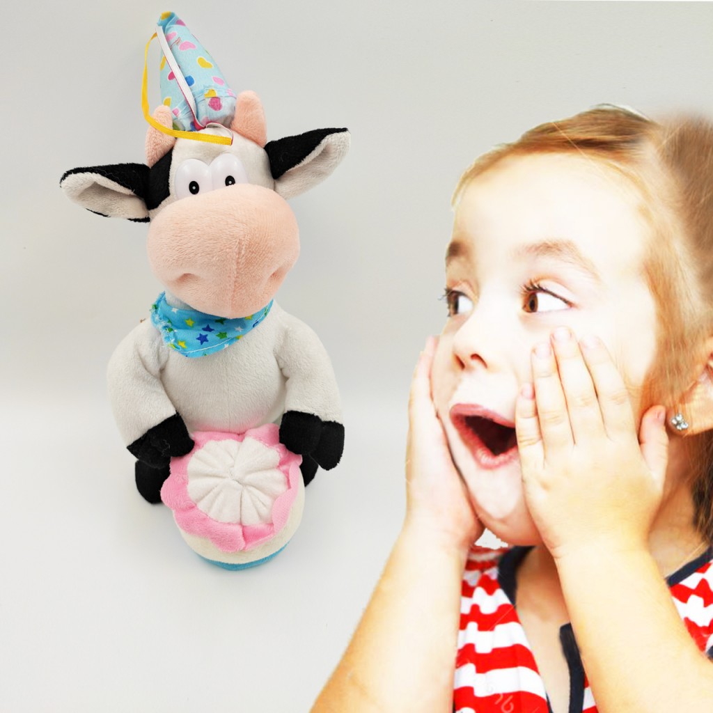 Vaca Peluche Juguete Jugueteria Niña Niño Didáctico Infantil